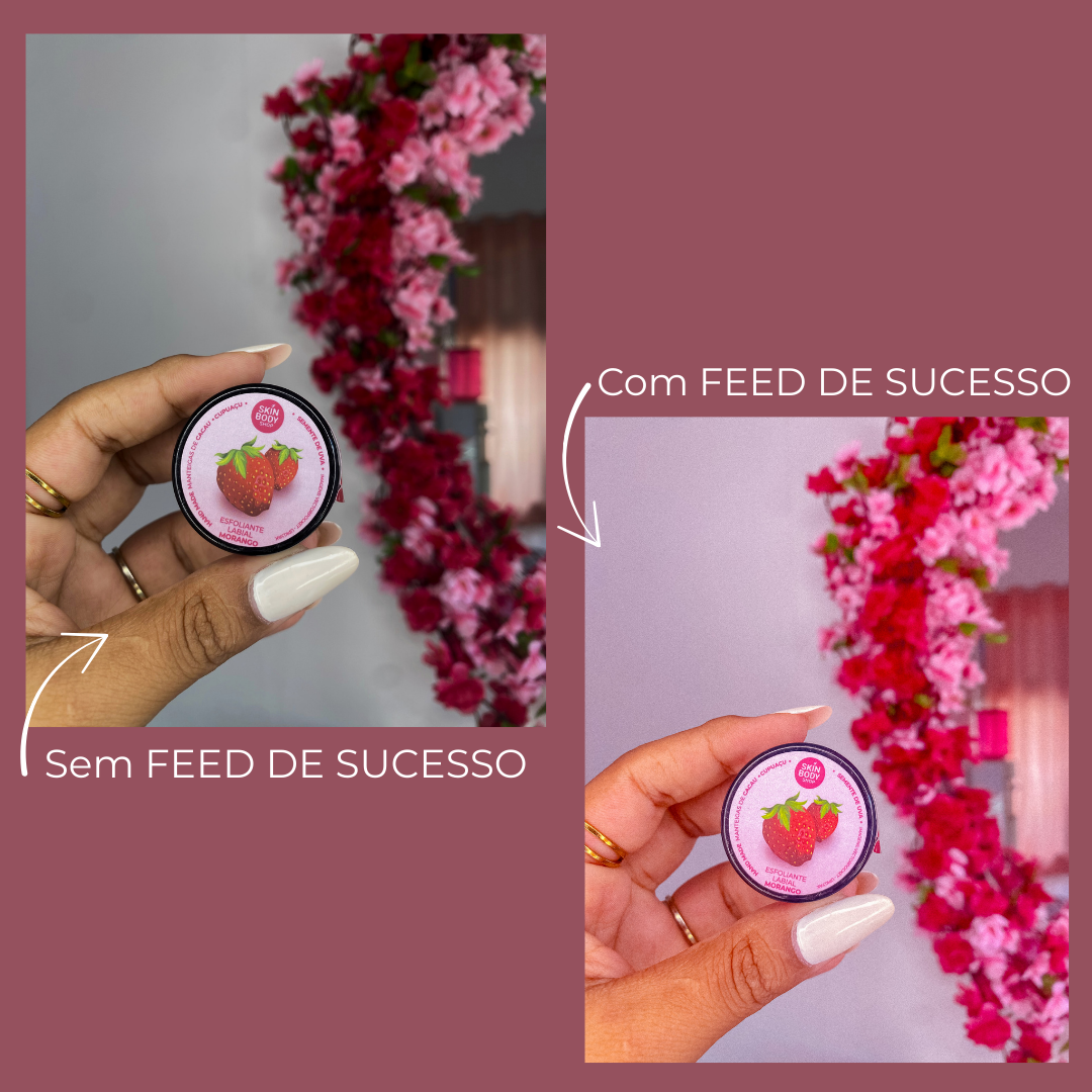 antes depois FEED DE SUCESSO