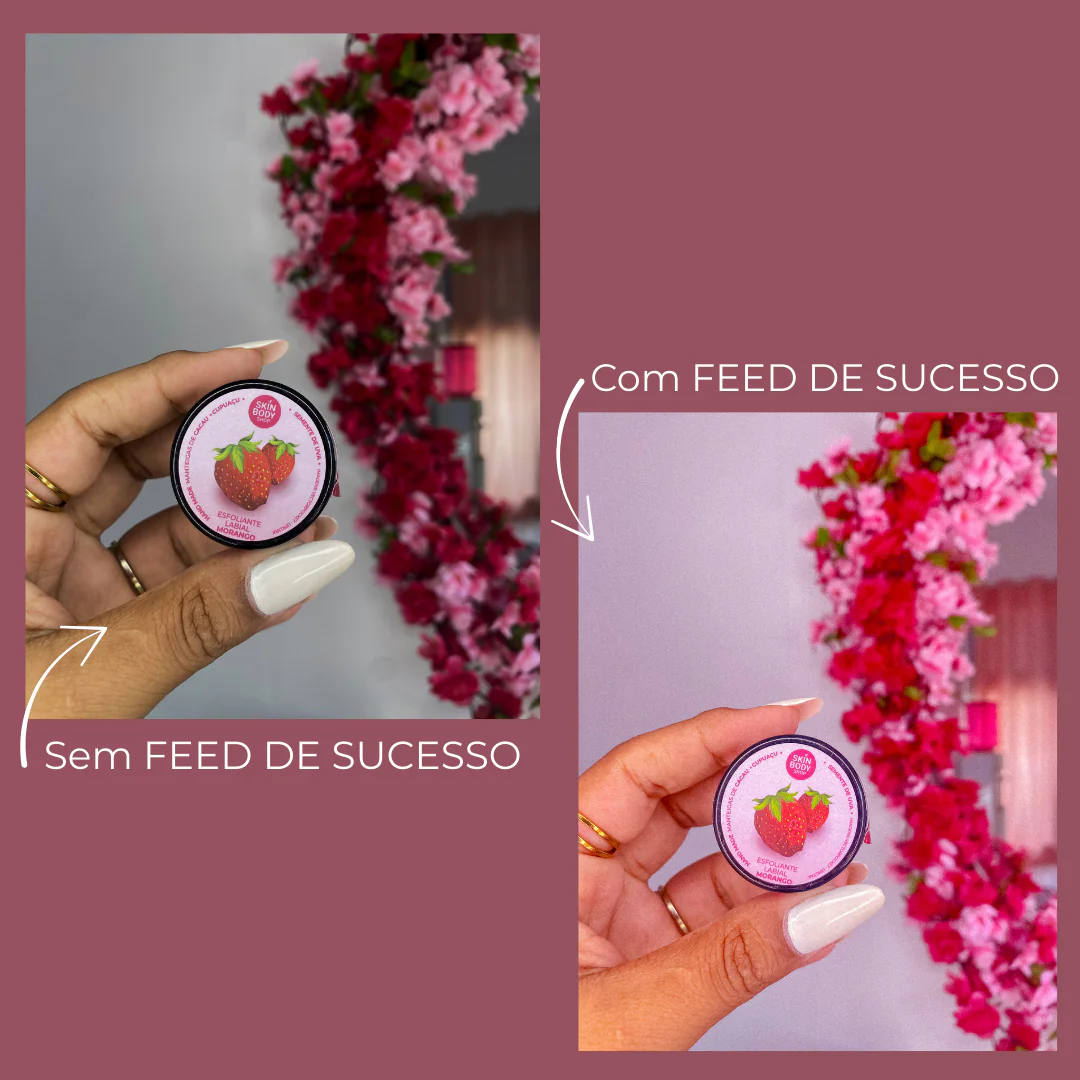 antes depois FEED DE SUCESSO